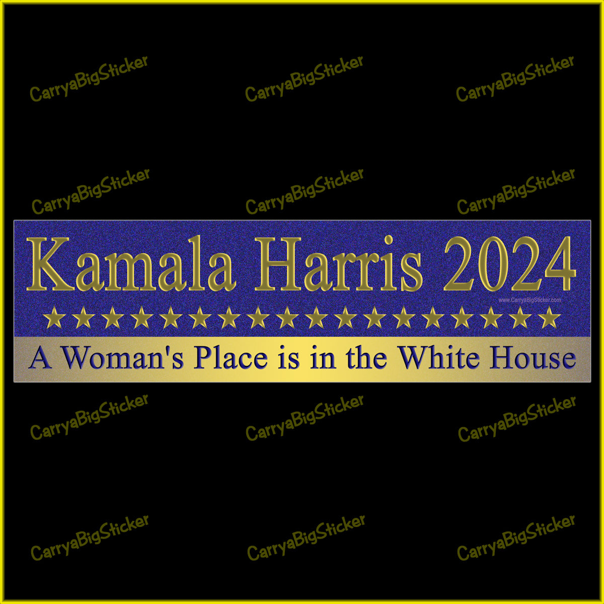 Kamala Harris 2024 A Woman's Place is in the White House BUMPER STICKER