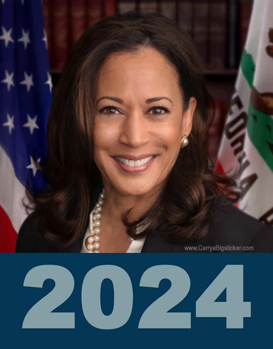 Kamala Harris 2024 Photo PosterStyle BUMPER STICKER CarryaBigSticker