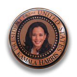 Kamala Harris POTUS Presidential Seal 2024 BUTTON (pin-back) 2.25-in. Diam.