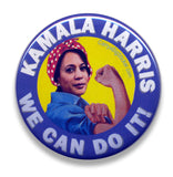Kamala Harris We Can Do It Rosie the Riveter BUTTON (pin-back) 2.25-in. Diam.