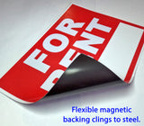 For Rent Flexible Magnetic Sign
