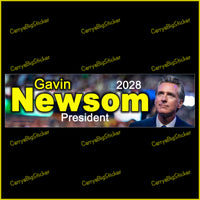 Gavin Newsom President 2028 Bumper Sticker OR Bumper Magnet