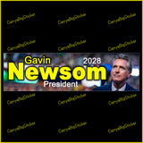 Gavin Newsom President 2028 Bumper Sticker OR Bumper Magnet