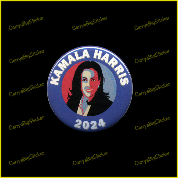 Kamala Harris 2024 Red Blue BUTTON (pin-back) 2.25-in. Diam.