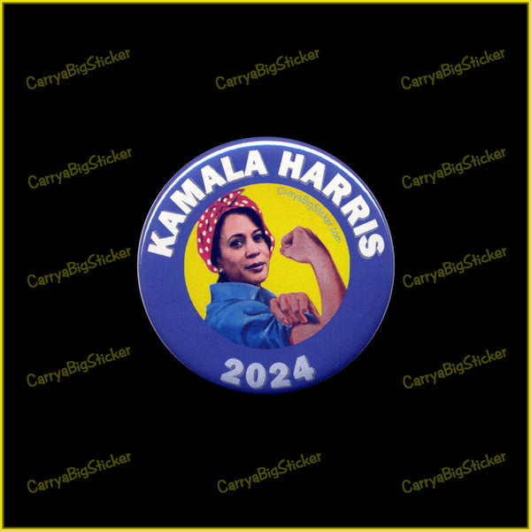 Kamala Harris 2024 Rosie the Riveter BUTTON (pin-back) 2.25-in. Diam.