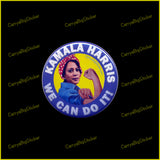 Kamala Harris We Can Do It Rosie the Riveter BUTTON (pin-back) 2.25-in. Diam.