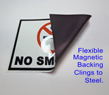 No Smoking Sticker OR Magnet (Small or Large)