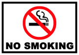 No Smoking Sticker OR Magnet (Small or Large)