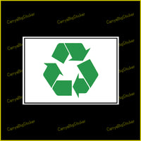 Recycle Symbol Sticker OR Magnet