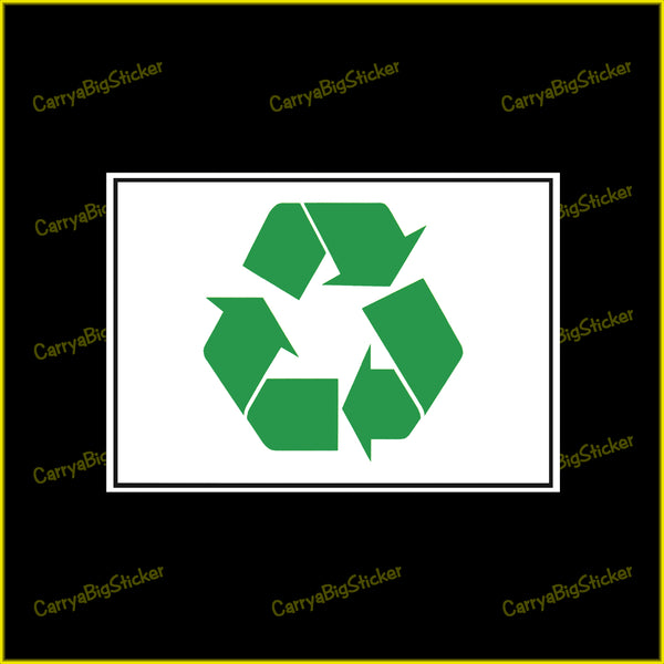 Recycle Symbol Sticker OR Magnet